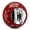 Red, variant on Mechanical Kitchen Timer with Magnetic Back, Stainless Steel Countdown Clock for Baking and Cooking, Loud Alarm and Precise 60-Minute Dial, Chili Red