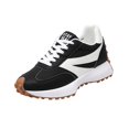 thumbnail image 2 of Domzle Sneakers for Women Retro Fashion Trendy Sneakers with Foam Insole Casual Shoes for Walking Tennis Non-Slip Shoes Black Wide-7.5, 2 of 9