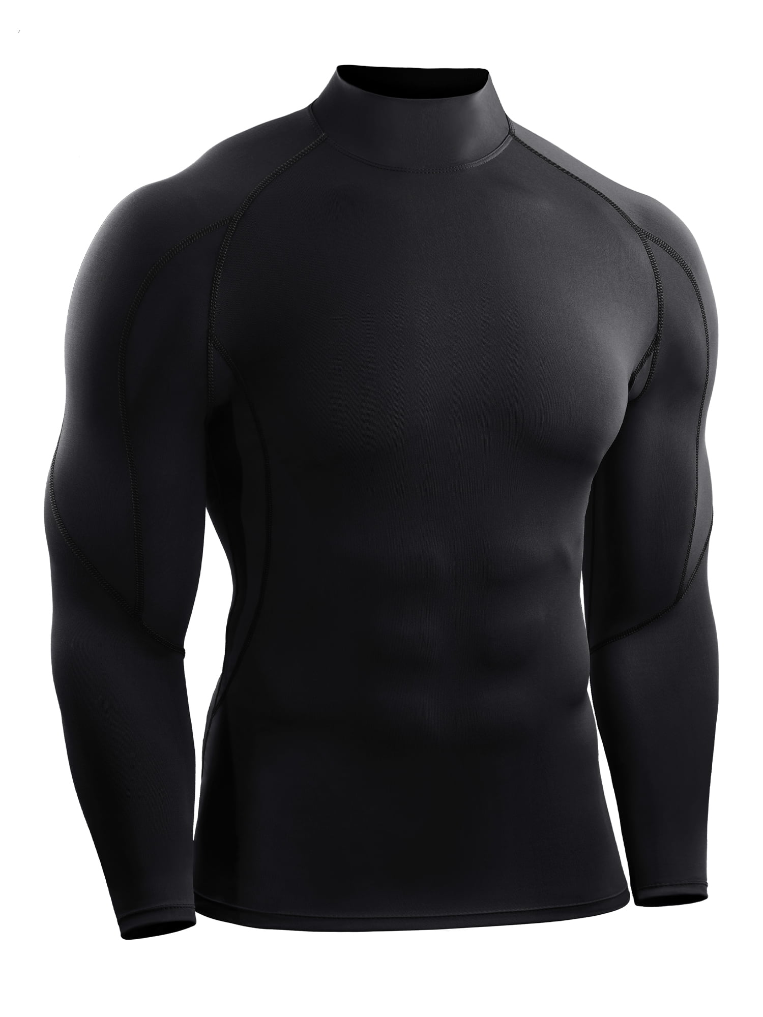 Mens Thermal base layer Compression Top Long sleeve body Armour Cold Wear shirt 