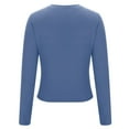 thumbnail image 3 of Womens Base Layer Slim Fit Stretch Shirt Lightweight Thermal Undershirt Breathable Long Sleeve Comfortable Tops, 3 of 5