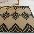 thumbnail image 5 of Balta Rowena Diamond Stripe Indoor/Outdoor Area Rug Black 5'3" x 7' 5' x 8', 5 of 5