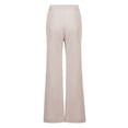 thumbnail image 4 of Outfmvch Summer Pants for Women Wide Leg Linen Pants Flowy Wide Leg Drawstring High Waist Vacation Beach Trousers Summer Beach Vacation Clothes Linen for Women's Culottes Beige M-3XL, 4 of 5