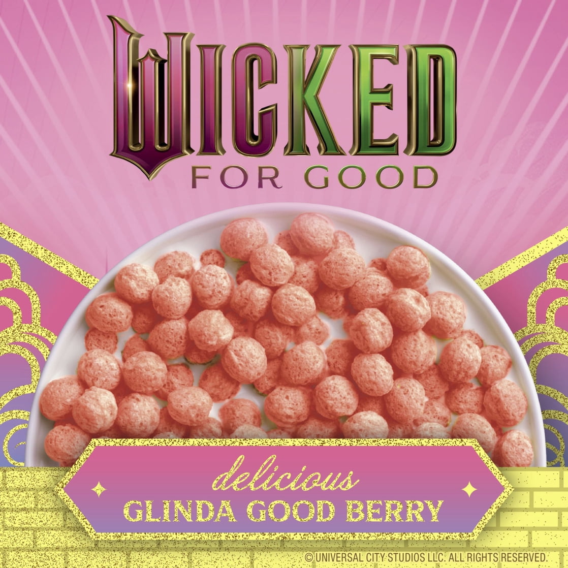 Wicked Cereal, Glinda Good Berry Flavored, Family Size, 18.1 oz