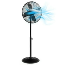YYAo Fan,Fan for office, 16 Inch Pedestal Standing Fan Oscillating Pedestal Fan with 3 Speeds and Adjustable Height-Black