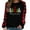 Black, variant on Tbopshirt Womens Hoodless Sweatshirts,Plus Size Essential Crewneck Sweatshirts Long Sleeve Plaid Christmas Print Splicing Round Neck Pullover T-Shirt Tops