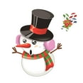 thumbnail image 3 of Christmas Static Sticker Fridge Window PVC Decal Home Office PVC static Shop Self-adhesive Decoration, Snowman, 3 of 8
