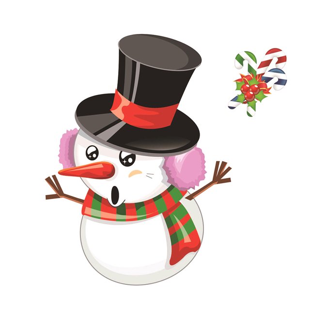 Adhesivo estático de Navidad para ventana de nevera, pegatina de PVC para el hogar, oficina, tienda, decoración autoadhesiva, 1 ud. Kits de decoración para fiestas sombrero muñeco de nieve Yuarrent HA002071-02