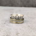 thumbnail image 4 of NEW Spinner Band, Meditation Ring, 925 Sterling Silver Ring, Spinning Thumb Ring, Two Tone Ring, Fidget Ring, Handmade Jewelry, Christmas Oxidized, Womans Band Ring, Anxiety Ring, Mans Band Gifts, 4 of 6