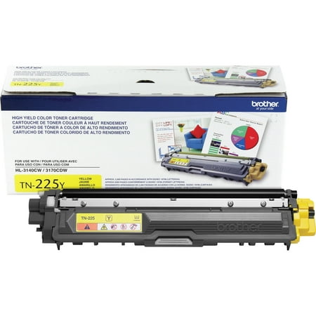 - Brother TN225Y High-Yield Toner, Yellow