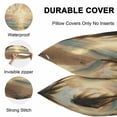 thumbnail image 6 of Outdoor Waterproof Pillow Covers Pack of 2, Ocean Sunset Tropical Sandy Beach Palm Trees Decorative Throw Pillowcases Cushion Covers for Garden Patio Tent Sofa Couch, 24x24 inch, 6 of 8