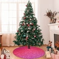 thumbnail image 7 of Sikiie Light Purple Glitter 30-48 inches {designName} Print Christmas Tree Skirt Snowman Xmas Tree Skirt with Edge Christmas Decorations for Holiday Party-30", 7 of 7