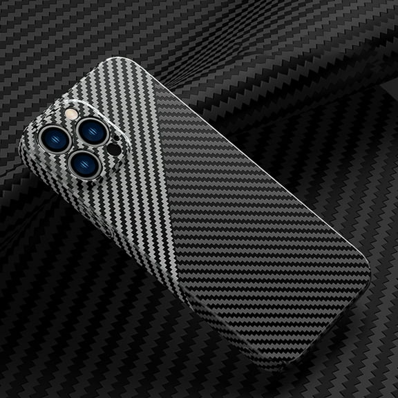 Decase for iPhone 11 Pro Max,Ultra Slim Shockproof Carbon Fiber Rigid PC Back and Soft TPU cover for iPhone 11 Pro Max 6.5 inch,Blacksilver