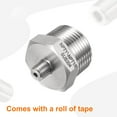 thumbnail image 3 of Uxcell Stainless Steel Hex Nipple 1/8" NPT Male x 1" NPT Male Pipe Fitting, 3 of 6