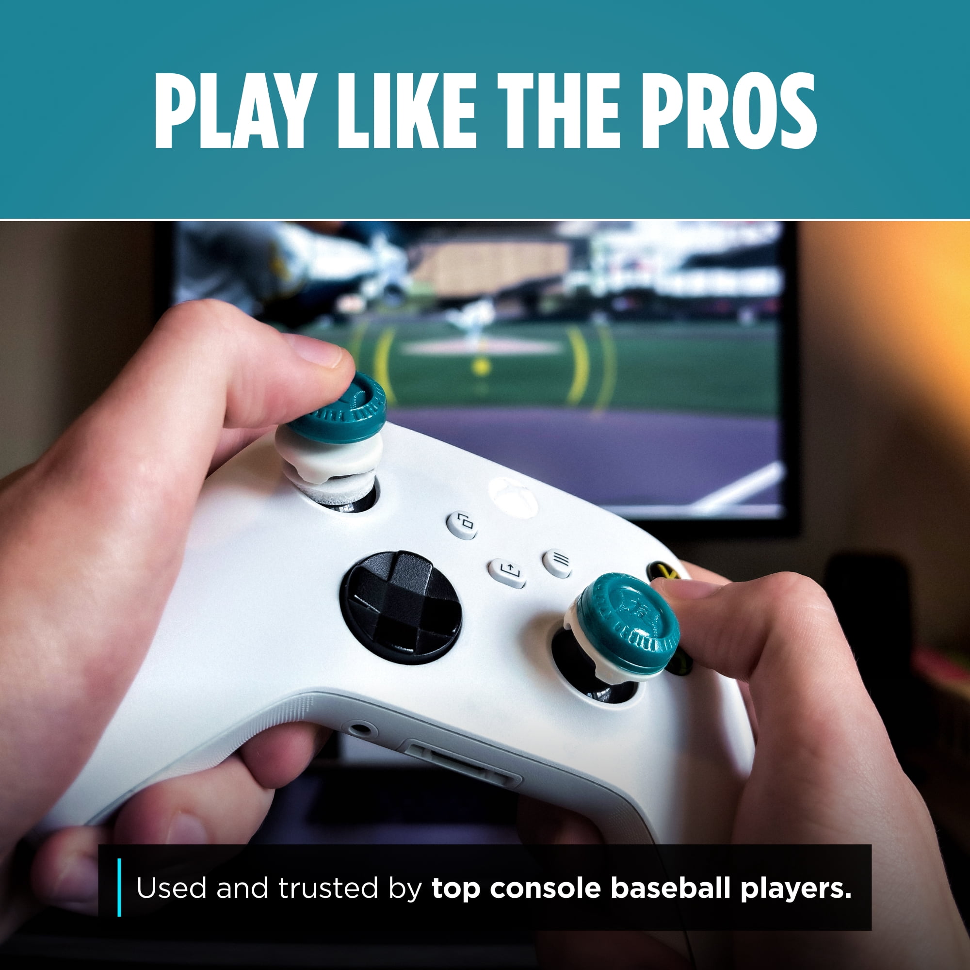 KontrolFreek Precision Sports Baseball Kit – YourFriendKyle (YFK) Edition - Xbox One & Xbox Series X Controller - Blue and White