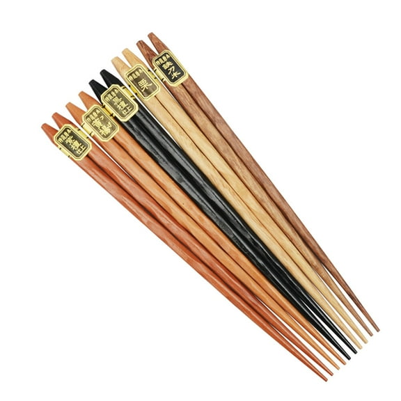 MLINS 5 Pairs Wooden Chopsticks Gift Box Simple -friendly