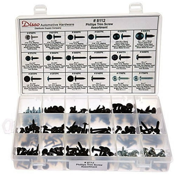 Disco Automotive 8112 Phillips Trim Screw Assortment