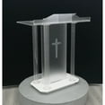 thumbnail image 1 of Church Podium Acrylic Clear Lectern Pulpit for Weddings Prayers Church Events, 1 of 13