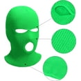 thumbnail image 2 of 3 Holes Full Face Cover Set of 3 Balaclava Knitted Neck Gaiter Ski Mask for Outdoor Sports Cycling, 2 of 5