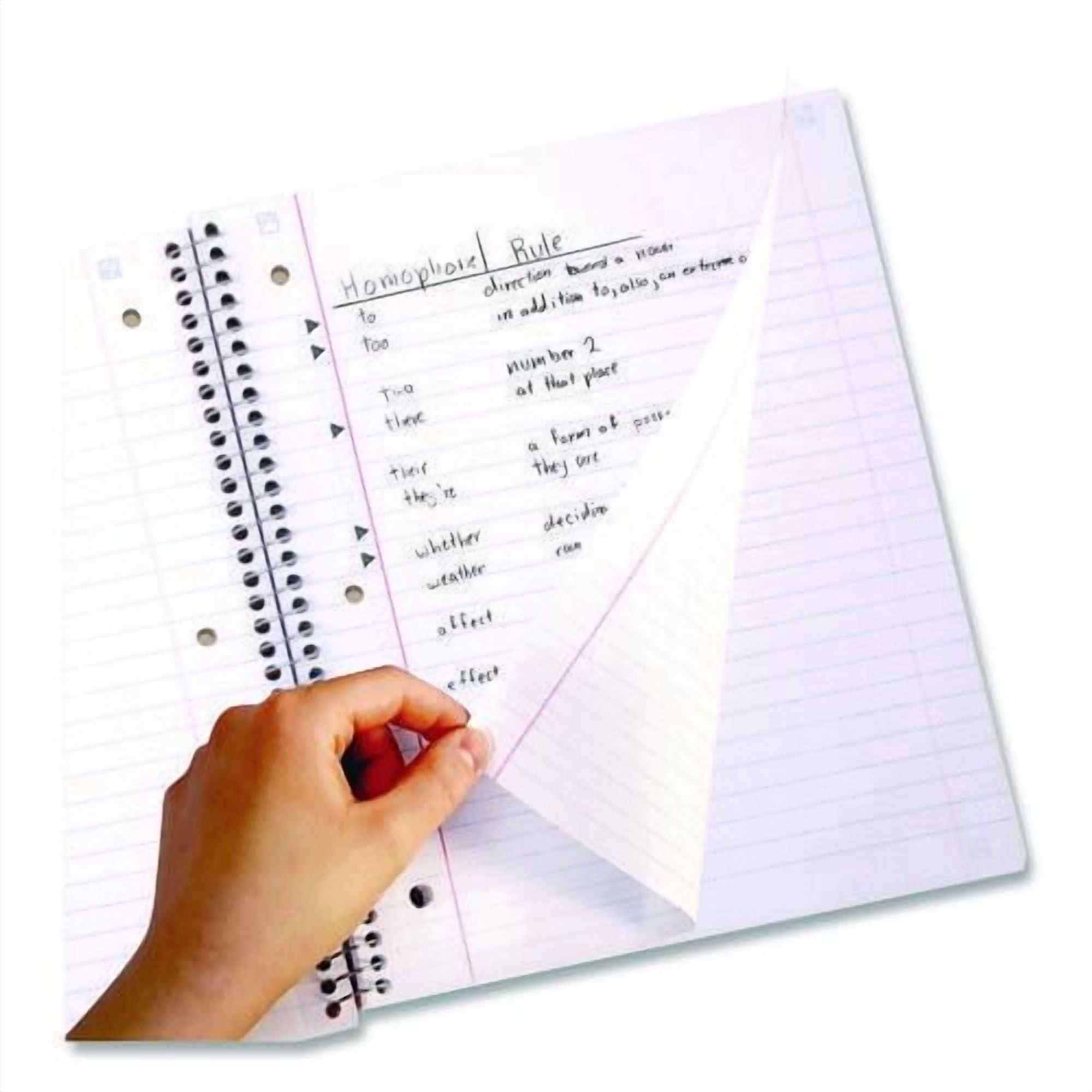 Brushy Moves Spiral Notebook, 1-Subject, Medium/College Rule, Assorted Cover Colors, (80) 11 x 8.5 S | Bundle of 10