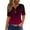 Wine, variant on Women Work Blouses for Office Professional XXl Womens Plus Size T Shirts Loose Fit Basic Tees Fitted Pack
