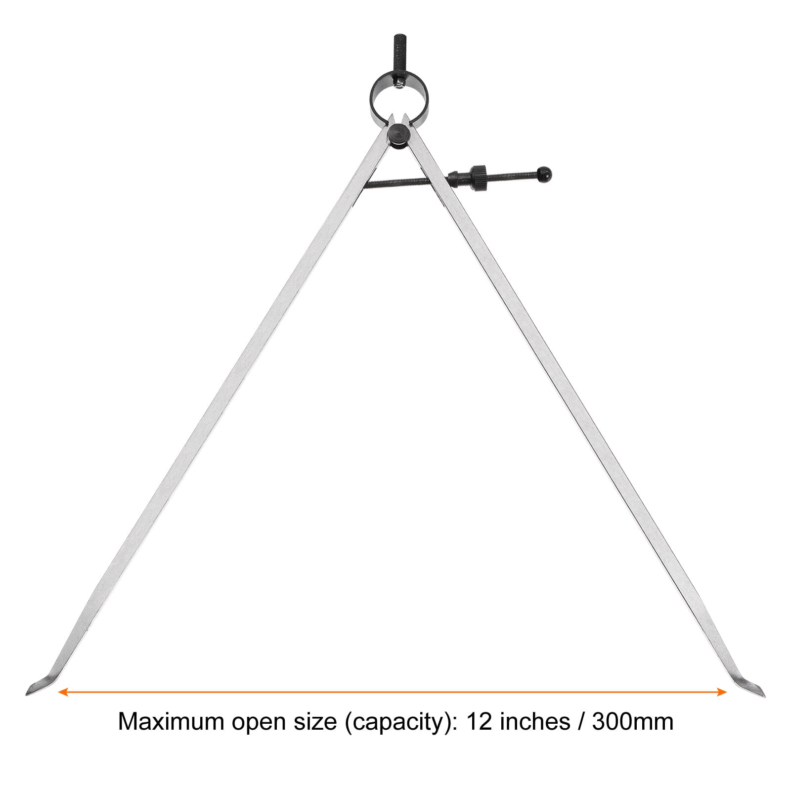 Uxcell Spring Joint Caliper 12 inch / 300mm Steel Adjustable Spring Inside Caliper with Solid Nut