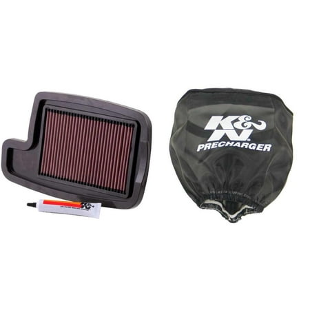 K N Pre Charger Wrap and Air  Filter  Kit for ATV UTV ARCTIC  