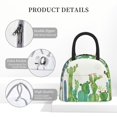 thumbnail image 4 of Yiaed Cartoon Cactus Print Lunch Bag Adult Insulated Lunch Box, Leakproof Cooler Food Lunch Containers Reusable High Capacity Lunch Tote Bags-One Size, 4 of 6