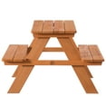 thumbnail image 6 of Wooden Kids Outdoor Picnic Table for Garden and Backyard, Stained, 6 of 8