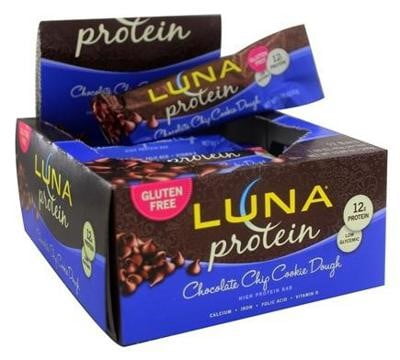 LUNA Protein, Chocolate Chip Cookie Dough, 1.59 Oz by CLIF Bar & Company