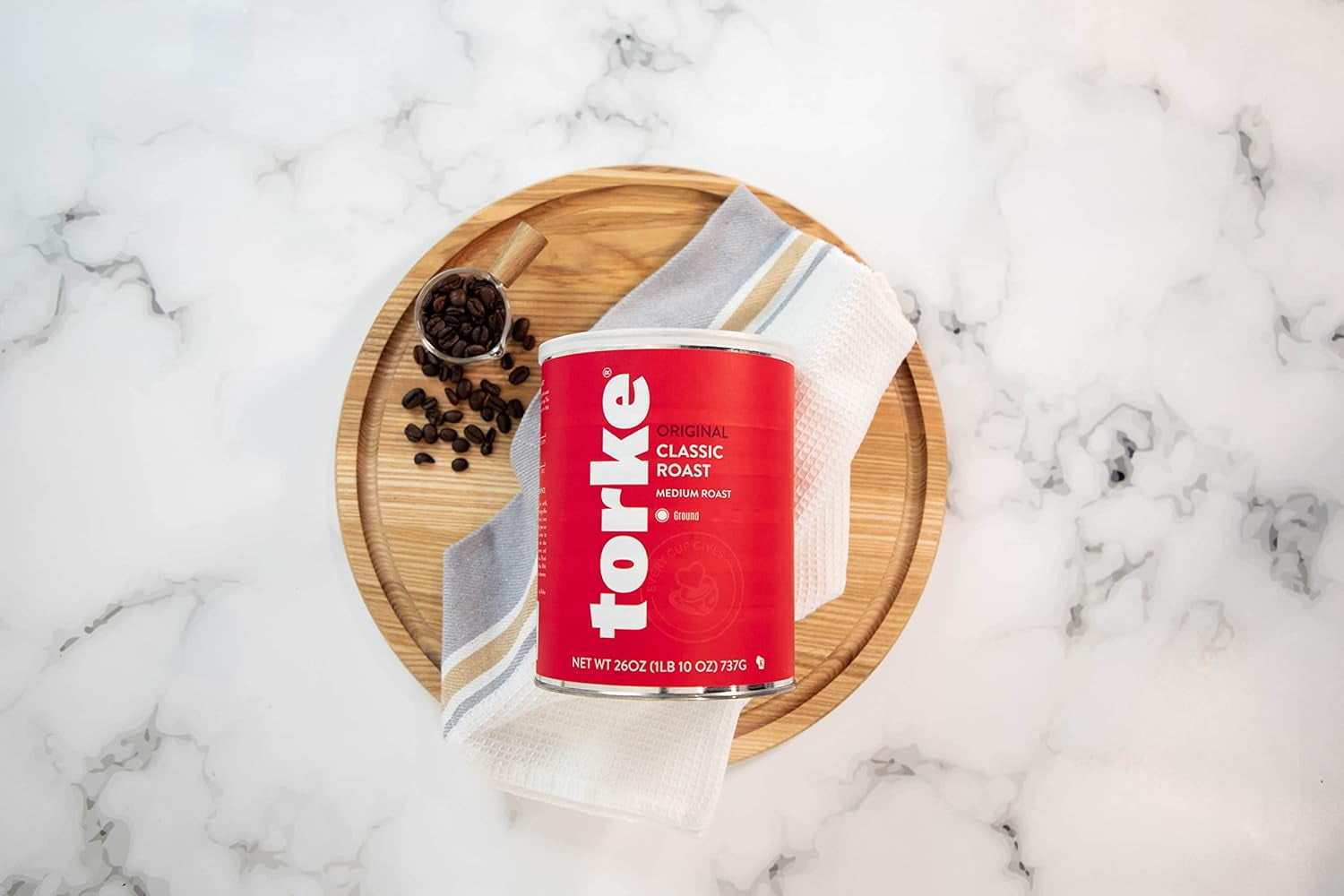 Torke Classic Ground Coffee, 26 oz – Premium Roast + FREE Chocolate Cookie 2-Pack (Grandma's Cookies) | A Perfectly Paired Coffee Experience – Bundled by SUPERDEALS