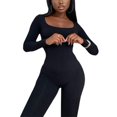 thumbnail image 1 of Combinaison une Pièce pour Femmes, Ajustée, à Manches Longues, Rehausse-Fesses, pour les Vacances, 1 of 8