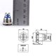 thumbnail image 2 of TABLZONE 2Ud Pulsador Momentáneo De Metal Resistente Para Timbres Y Uso, 2 of 7