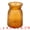Amber, variant on Unique Bargains Modern Geometric Wide Mouth Glass Flower Vase Clear 4.5"x4.5"x6.3"