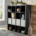thumbnail image 6 of Better Homes & Gardens 16 Cube Storage Organizer, Solid Black, 6 of 9