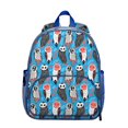 thumbnail image 1 of Owl Student Backpack – Cute Snowy Owl Big Eyes Cartoon Print With Night Pattern Design For Student, 1 of 6