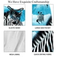 thumbnail image 4 of luoweisi Men's Beach Shorts Quick Dry Swim Trunks with Mesh Lining Zebra L, 4 of 5