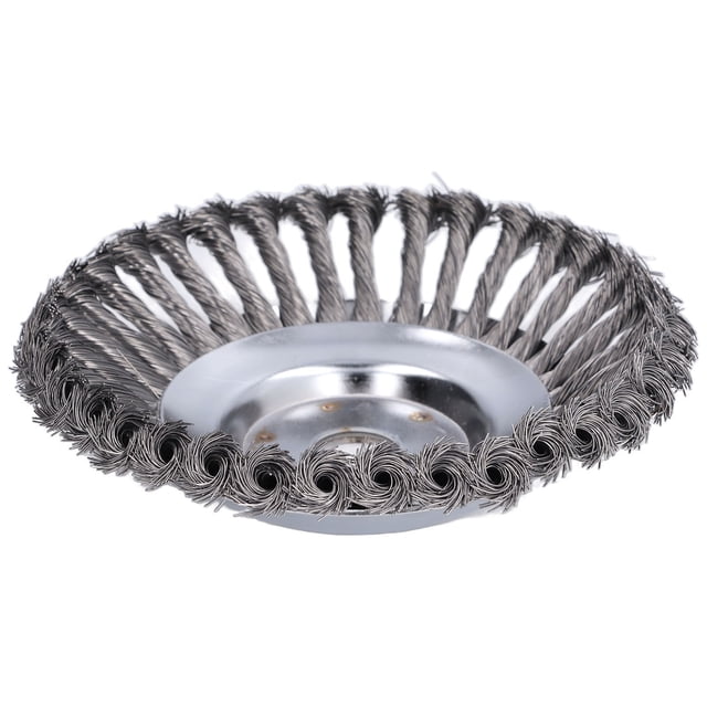 Rueda De Alambre Trenzado De Acero Para Jardín, Cepillo De Malezas, Cabezal De Corte, Disco De Desoxidación Para Cortacésped De 8 Pulgadas