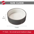 thumbnail image 4 of Ceramic Dog Bowl, 2-Tone Gray, 7 In. - 54701, 4 of 5