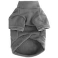 thumbnail image 3 of Deago Dog Sweater Winter Fleece Pet Clothes Sweatshirt Pullover Jacket with D-Ring Leash Cold Weather Coat Hoodie for Small Medium Dogs Cats (Gray, M), 3 of 9