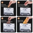 thumbnail image 4 of 10Pcs Reusable Aluminum Foil Sealable Storage Bags, 7.87 x 5.12in Freezer Bags, Reusable, Vacuum Zipper Pouches with Label and Zip Lock for Vegetable, Fruit, Meat, and More, 4 of 6