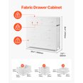 thumbnail image 2 of VEVOR Commode 10 Tiroirs Tiroirs de Rangement en Tissu Bacs en Tissu & Cadre en Acier Blanc, 2 of 9