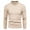 Khaki, variant on gbyLJF Men's High Neck Sweaters Casual Knitted Sweater Winte Solid Color Long SleevePullover Base Layer