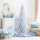thumbnail image 5 of Árbol de Navidad Costway 180 cm Pino Artificial Blanco 340 Agujas PVC Base de Metal Plegable, 5 of 7
