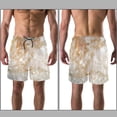 thumbnail image 3 of luoweisi Men's Beach Shorts Quick Dry Swim Trunks with Mesh Lining Marble Texture L, 3 of 5