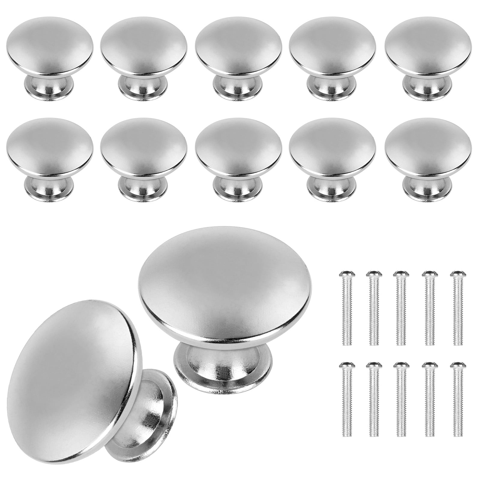 10pcs Knobs Handles Pulls, TSV Round Ringed Kitchen
