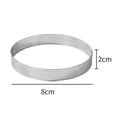 thumbnail image 1 of BUYISI 10Pcs 5/6/7/8Cm Perforated Cake Rings with Hole Stainless Steel Cake Below 8Cm, 1 of 5