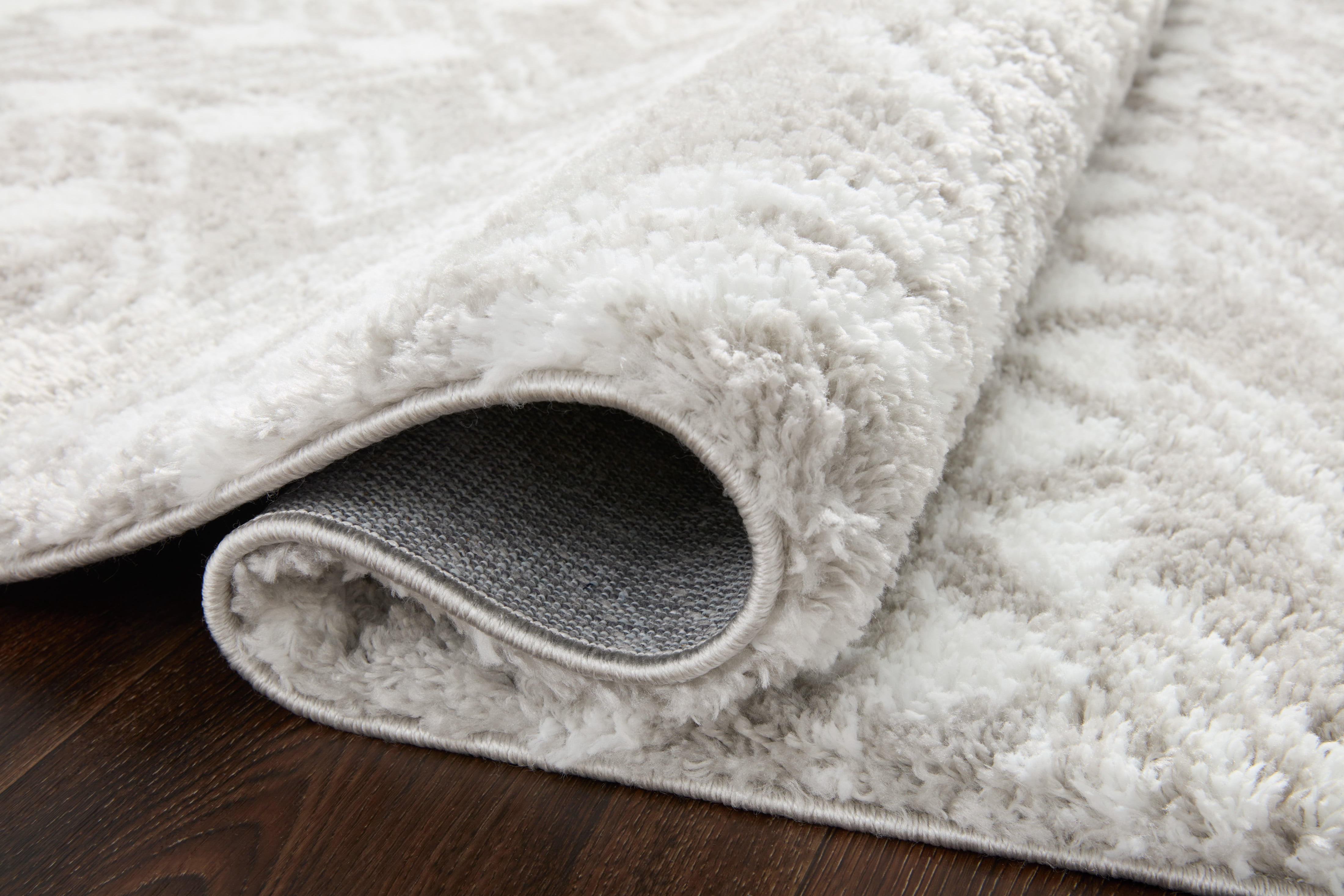 BLS-05 Grey, White 5-3" x 7-6" Size Rug