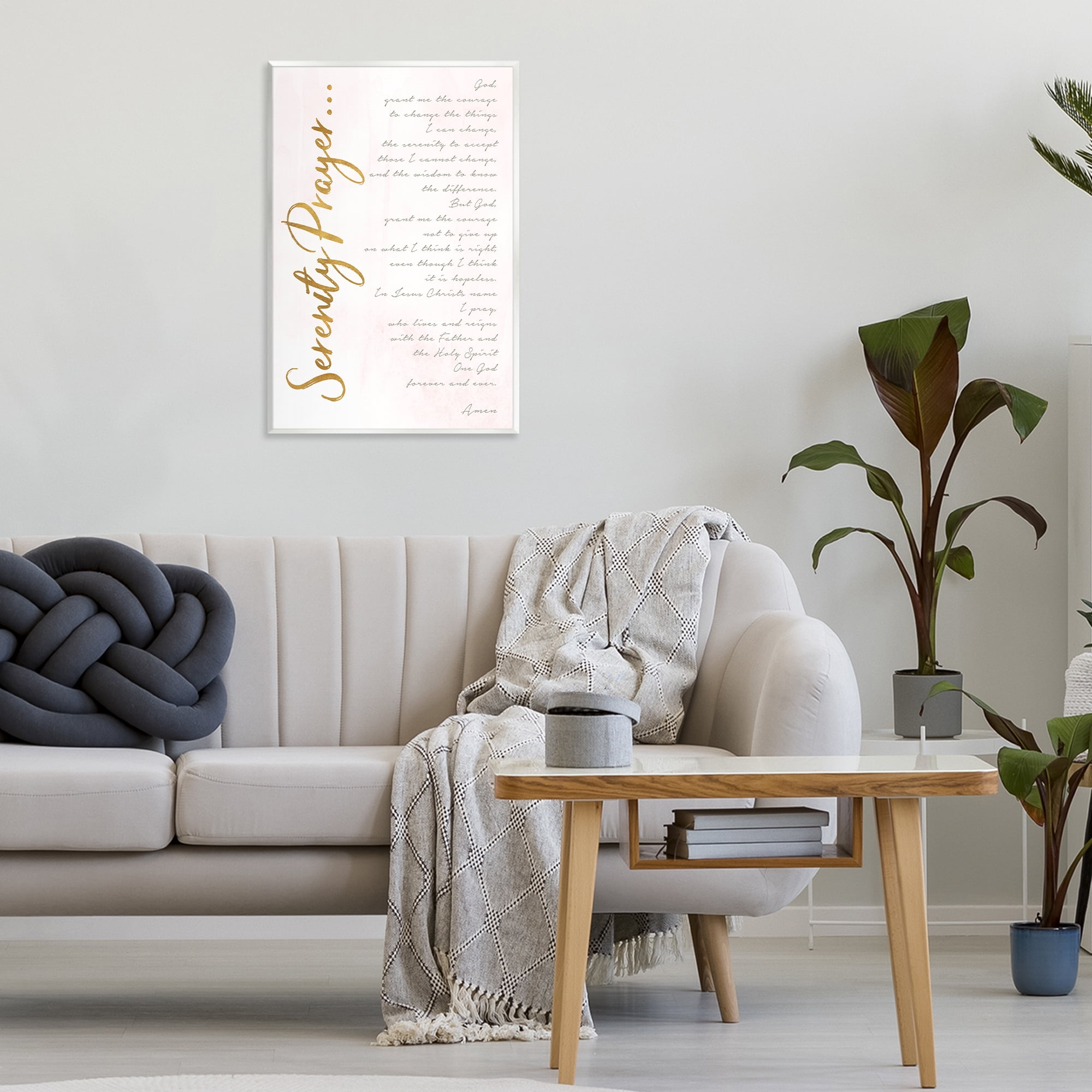 Stupell Industries Serenity Prayer Scripture Wall Plaque Art, design by Anna Quach
