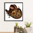 thumbnail image 1 of Cuadros Decorativos Pintura de diamante 5D DIY taladro redondo completo sombrero de vaquero decoración del hogar (K717) DQrwqpou  embutido en tela, 1 of 7