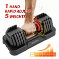 thumbnail image 3 of BeesClover Haltères Réglables 25 Lb Ensemble de 2, Poids Libres à Changement Rapide avec Poignée Antidérapante et Plateau de Rangement pour Gym à Domicile, Entraînement de Force, 3 of 9
